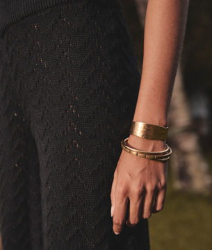 Picture of LUCY CROCHET WIDE-LEG TROUSERS